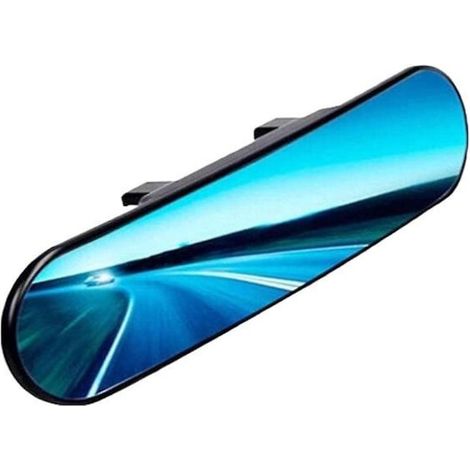 Rétroviseur panoramique QttvbTna, anti-éblouissement, effet miroir bleu, 307 cm (1/4)