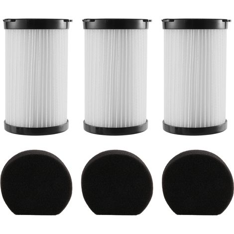 3-teiliger HEPA-Filter für Staubsauger, HEPA-Elemente mit Kabel für MooSoo D600 D601 Cecotec Thunderbrush 520 (1/5)