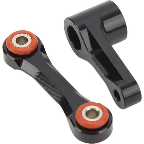 Tige de direction en alliage d'aluminium pour servo 25T, compatible modèles RC ARRMA 1/7 et 1/8, couleur noire. (1/5)