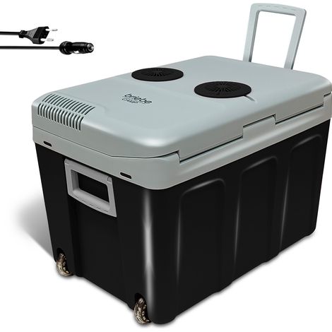 Briebe CF1155BLK Nevera Portátil Eléctrica de Viaje, Coche, Camping, 40 L, Conexión 12V y 220V, Enfría y Calienta 58 W Negro (1/5)