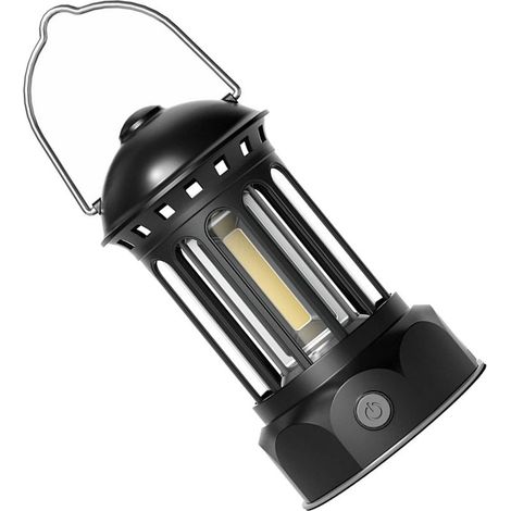 Lampe camping – batterie lithium – exploration plein air – noir (1/5)