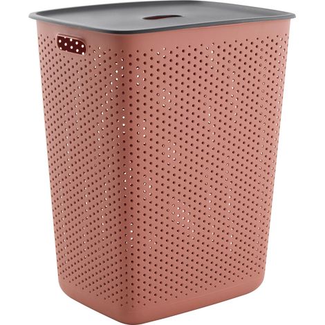 Mömax Wäschetonne Maja Dunkelrot/Schwarz ca. 60 l (1/4)