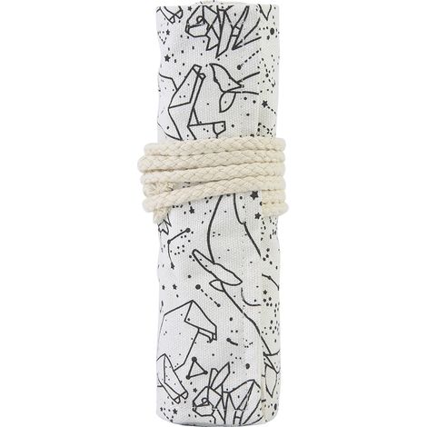 Étui à crayons en toile 36 trous, grande capacité, pochette de rangement pour stylos (01) fournitures scolaires (1/5)