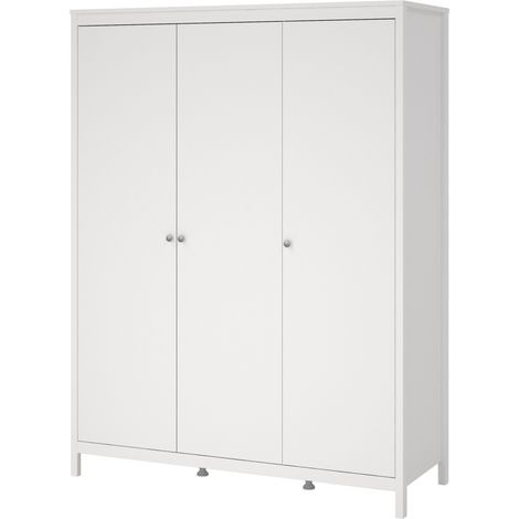 Madrid Kleiderschrank 3 Türen weiß. (1/5)