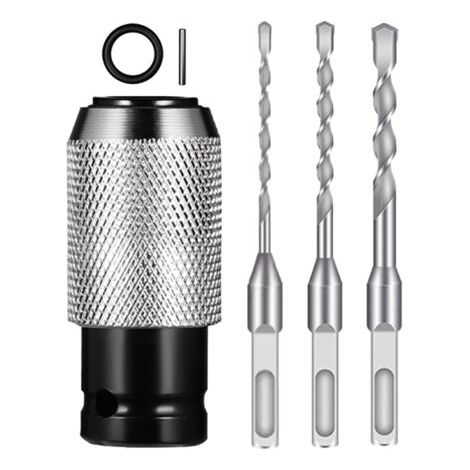 Marteau Perforateur, Adaptateur Multifonction À Libération Rapide, Mèche Pour Perceuse À Percussion, Pour Hommes Et Femmes, Réparation, Installation, Intérieur Et Extérieur, Travail De Garage (1/5)
