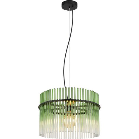 Globo - lámpara colgante - GORLEY - verde - vidrio - Ø 40cm - E27