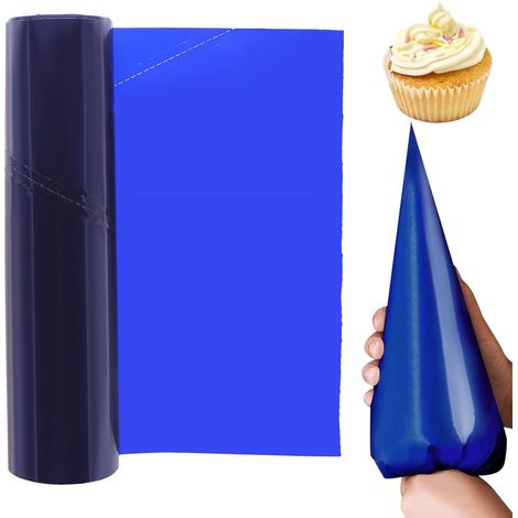 Lot de 50 poches à douille jetables extra larges de 52 cm pour décoration de pâtisseries, gâteaux (1/4)