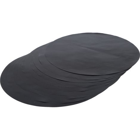 Lot de 10 tapis antiadhésifs réutilisables pour poêles, barbecues et cuisson à l'huile. (1/5)