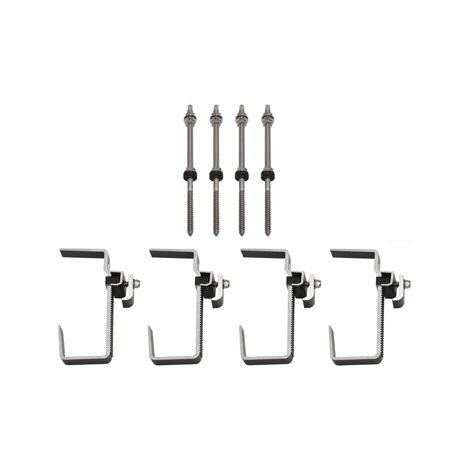 Vaillant Kit de rails (2) Montage sur toit noir, Collecteur horizontal, 0020059898