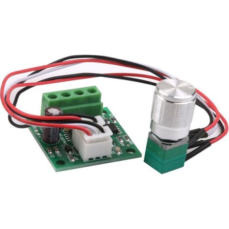 Contrôleur de Moteur Dc Pwm 1.8v à 12v 2a Contrôle de Vitesse Réglable et Fusible Auto-réarmable pour Charge Dc sur Carte Pcb Métallique (1/2)