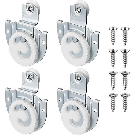 Set of 4 pieces: sliding closet door rollers, door rollers, adjustable rollers (1/5)