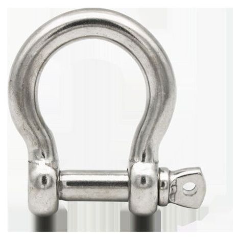 6 Stück M4 D-Ring-Bügelschäkel, abschließbar, Edelstahl 304, für Schwerlast-Takelage, Transport, Stahlketten-Schäkel (1/5)