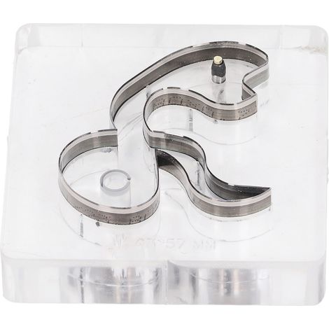 Filière de découpe forme serpent 63x57mm en acier allié haute dureté tranchant pour perçage du cuir moule bricolage (1/5)