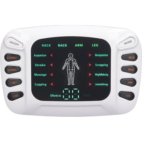 Appareil de massage à micro-courant, 8 modes, 15 niveaux d'intensité, massage corporel par impulsions électroniques relaxantes pour les muscles, prise UE 100-240 V (1/5)