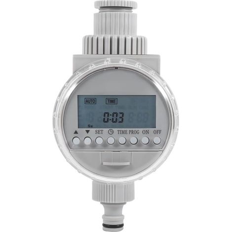 Programmatore Irrigazione Solare con Display LCD – Timer Automatico per Giardino, Serra e Prato – Plastica Resistente UV – Design Moderno (1/5)