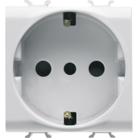 PRISE 2M 2P+T 16A P30 STD I/D BLANC SAT. GEWISS GW15205
