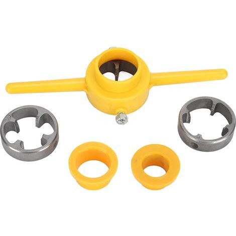 Enfile-tuyau, Kit de filetage manuel Durable à 60 degrés, avec 3 tailles différentes, coques de moules pour tuyaux en plastique PVC NPT (1/5)