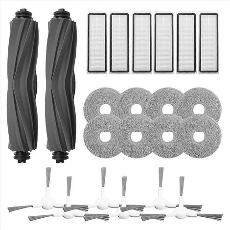 Brosse principale, brosse latérale, filtre HEPA et serpillière pour Bot aspirateur robot (1/5)