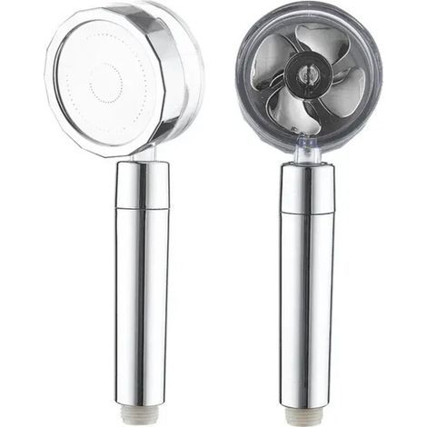 Hélice pommeau de douche pluie haute pression avec ventilateur économie d'eau Massage haute pression Premium salle de bain douche accessoire argent (1/5)