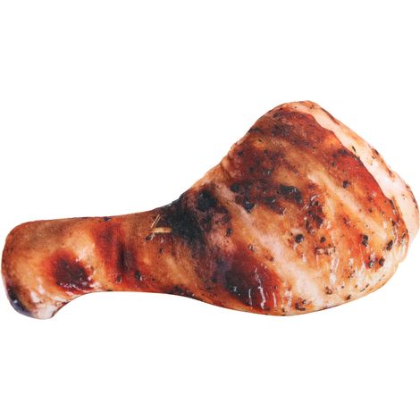 Oreiller Plush Barbecue Poulet Rôti - Coussin Décoratif Snack Realiste pour Maison (1/5)