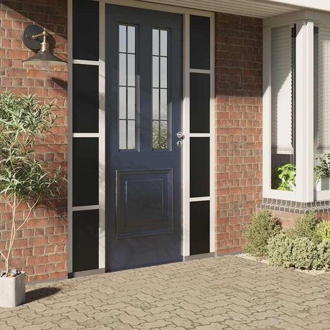 Maison Exclusive - Pellicola Vetri Statica Smerigliata Nera 45x500 cm PVC (1/5)