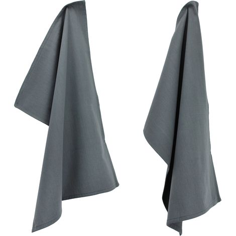 Lot de 2 torchons cuisine toile PURE KITCHEN TEA TOWEL