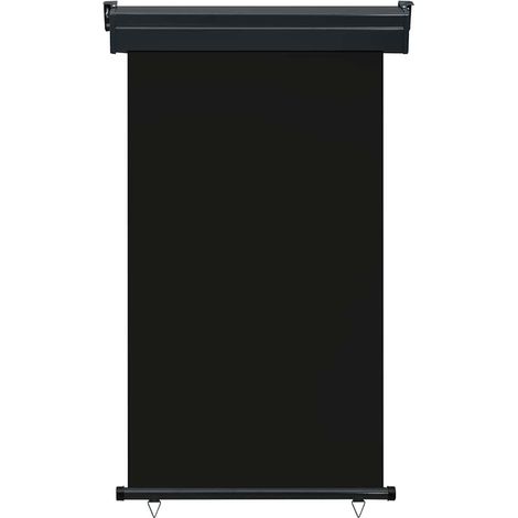 Auvent Marquise latéral de balcon, Store Banne pour Jardin Balcon Terrasse, 100x250 cm Noir OIB3946E (1/5)