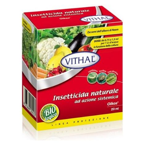 Insetticida naturale Vithal Oikos PFnPE ad ampio spettro confeziona da 100ml
