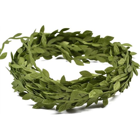 10 mètres soie feuille en forme de main artificielle feuilles vertes pour la décoration de mariage bricolage couronne cadeau (1/5)