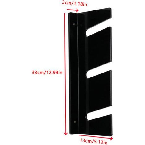 Shipenophy Support de planche à roulettes Support mural en acrylique pour Skateboard, 3 couches, présentoir de auto rangement (1/5)