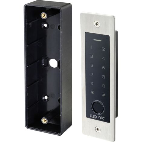 Sygonix SY-5231014 Fingerprint/RFID Zugangssystem Unterputz  12 V/DC, 18 V/DC IP55 mit beleuchteter