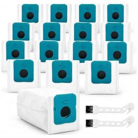 16 Sacs poussière pour Samsung Bespoke Jet VCA-ADB95 Sac parfaitement ajusté avec filtration multicouche, retient les poussières fines et limite les fuites lors du remplacement (1/5)