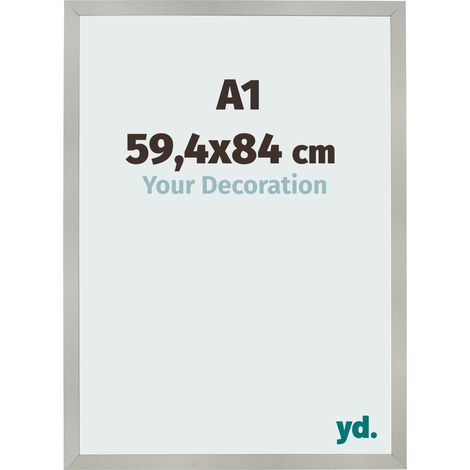 yd. - Cadre photo A1 59.4x84 - Argent Mat - MDF - Bologna (1/5)