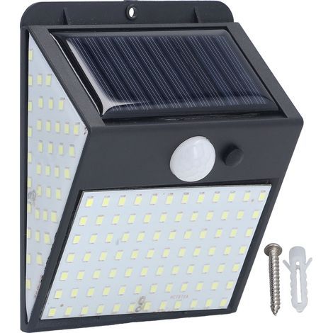 Solar lights, white light, LED lamp, high sensitivity, motion detection, IP65, protection, wiring, outdoor safety, free (1/5)