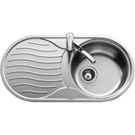 Teka DR-80 1C 1E IZQDA - Fregadero De Cocina Acero 1Ø Inox 45 Cm 1 Cubeta 1 Escurridor