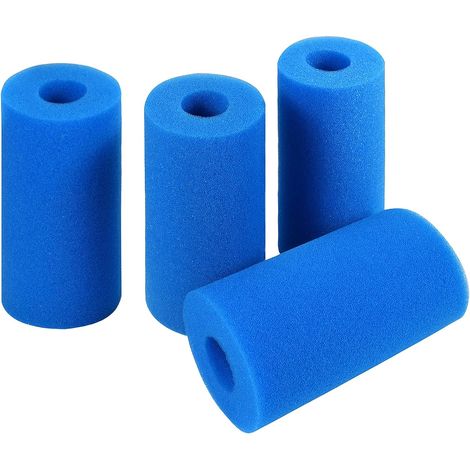 Filtro de esponja Ineasicer tipo A, filtro de espuma para piscinas, cartucho de filtro de esponja, filtro de espuma reutilizable para piscinas, filtro reutilizable para spas (4 piezas) (1/5)