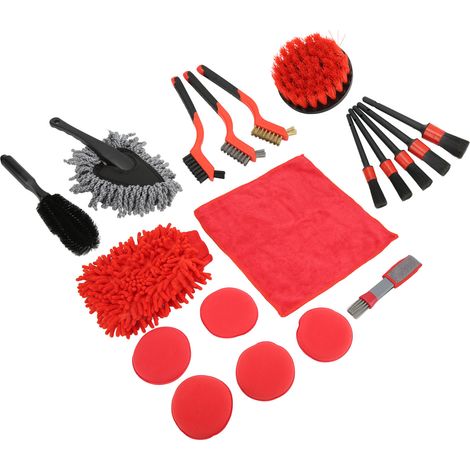 Autobürsten-Set, flexibel, für recycelte Autofelgen, Lederreinigungsbürsten-Set (1/5)
