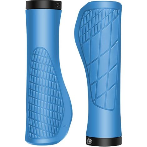 2 pezzi di manopole ergonomiche antiscivolo per manubrio di bicicletta, con sistema di fissaggio a scatto, per mountain bike e bici da strada. (1/5)