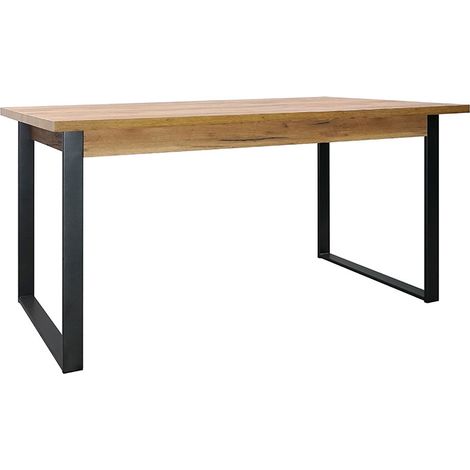 Table à manger 152 x 90 cm pieds métal Ron (1/4)