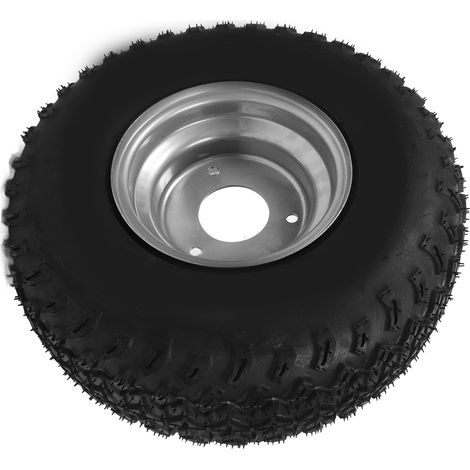 Pneu 15 x 6 pouces avec moyeu intégré pour VTT, UTV et karting, pneus lourds (1/5)