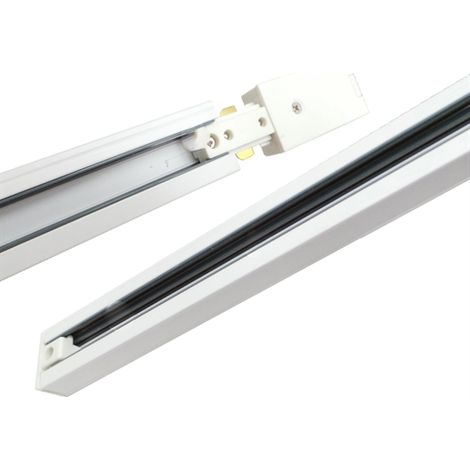 Binario monofase led 1 metro bianco avorio per faretti illuminazione 230V