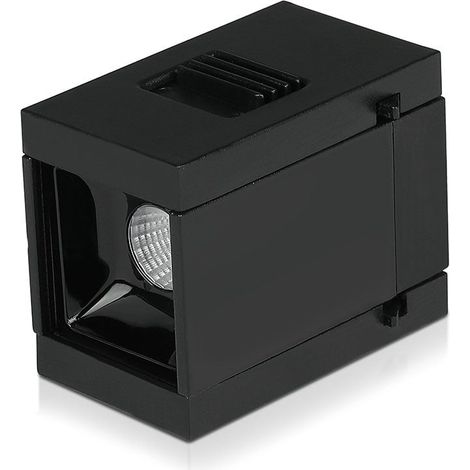 Spot LED V-TAC SMD sur rail magnétique 1 W 24 V UGR19 Noir Blanc naturel IP20 IRC90 (1/5)