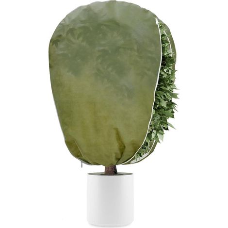 Pflanzen Winterschutzhaube 80x100cm, 50g/m² Vlies, Frostschutz mit Reißverschluss (1/5)