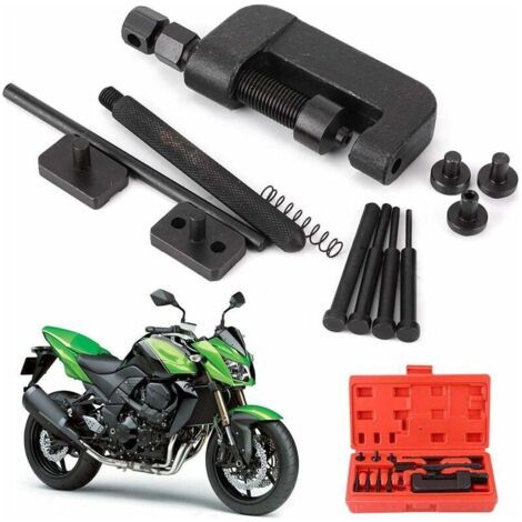 Outil de rivetage et séparation pour chaînes de motocyclettes et de distribution - 13 pièces