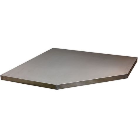 Sealey Stainless Steel Worktop for Modular Corner Cabinet 865mm APMS60SS