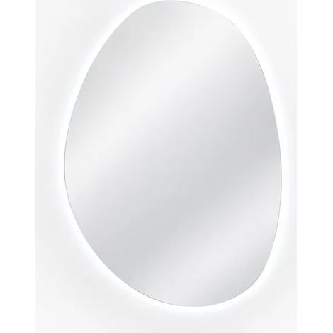 Specchio bagno LED 80x5x60 cm in vetro temperato argentato antiappannamento - CHICFURN (1/5)