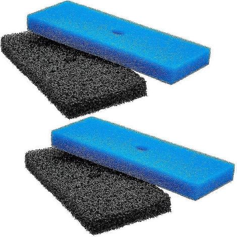 Deux jeux de coton de rechange pour filtre de bassin, kit de coton de filtre grossier et fin, compatible avec les modèles 52231 et 52229. (1/5)