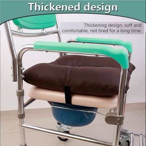Coussin de Chaise de Toilette Anti-escarres Coussin de Chaise de Douche en polyuréthane épais et Doux pour Brun 42428 CM (1/5)