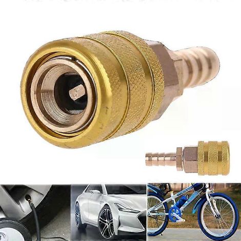 Clip de valve de pneu de voiture ou de vélo 8 mm, embout de pompe, pince en laiton massif, adaptateur de gonflage, connecteur de connexion-AquaForge