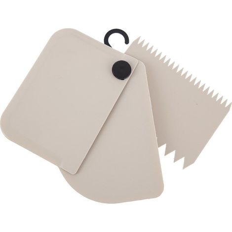 Spatule a patisserie lisse et dentelee 3 pieces